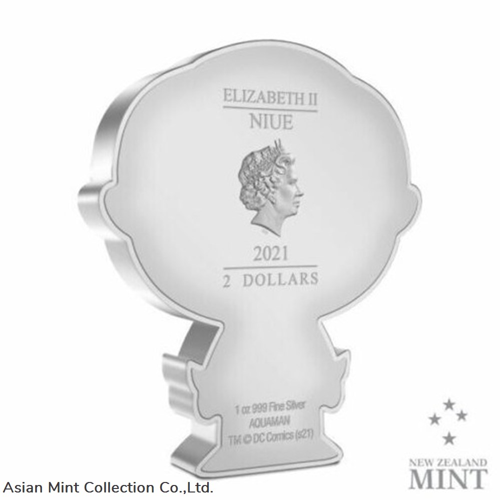 2021 Niue DC Aquaman 1 oz Silver Chibi Coin 3 coins ingots bullion ingot 2021 niue dc aquaman 1 oz silver chibi coin