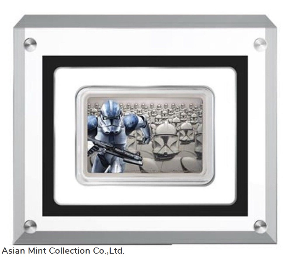 2020 Guards of The Empire Clone Trooper (NZ Mint) 4 coins ingots bullion silver ingot 2020 guards of the empire clone trooper nz mint