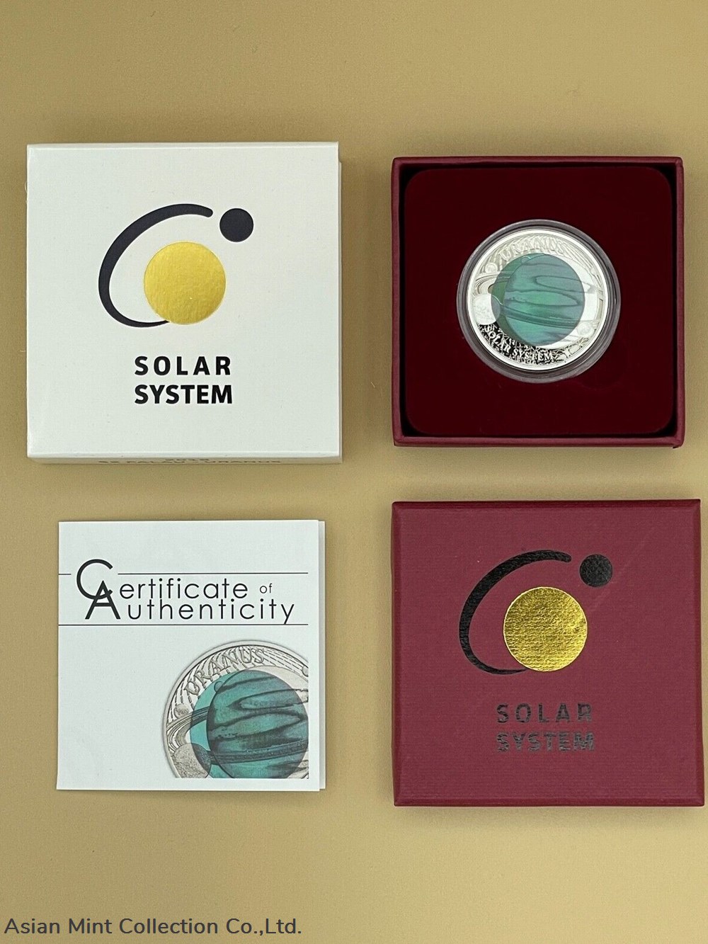2018 - Silver Niobium 1/2oz Coin *Solar System - Uranus* Republic of Palau $2 3 coins ingots bullion 2018 silver niobium 1 2oz coin solar system uranus republic of palau 2