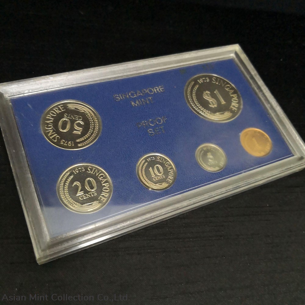 1973 Singapore Mint Official Proof Coin set - Coins - World