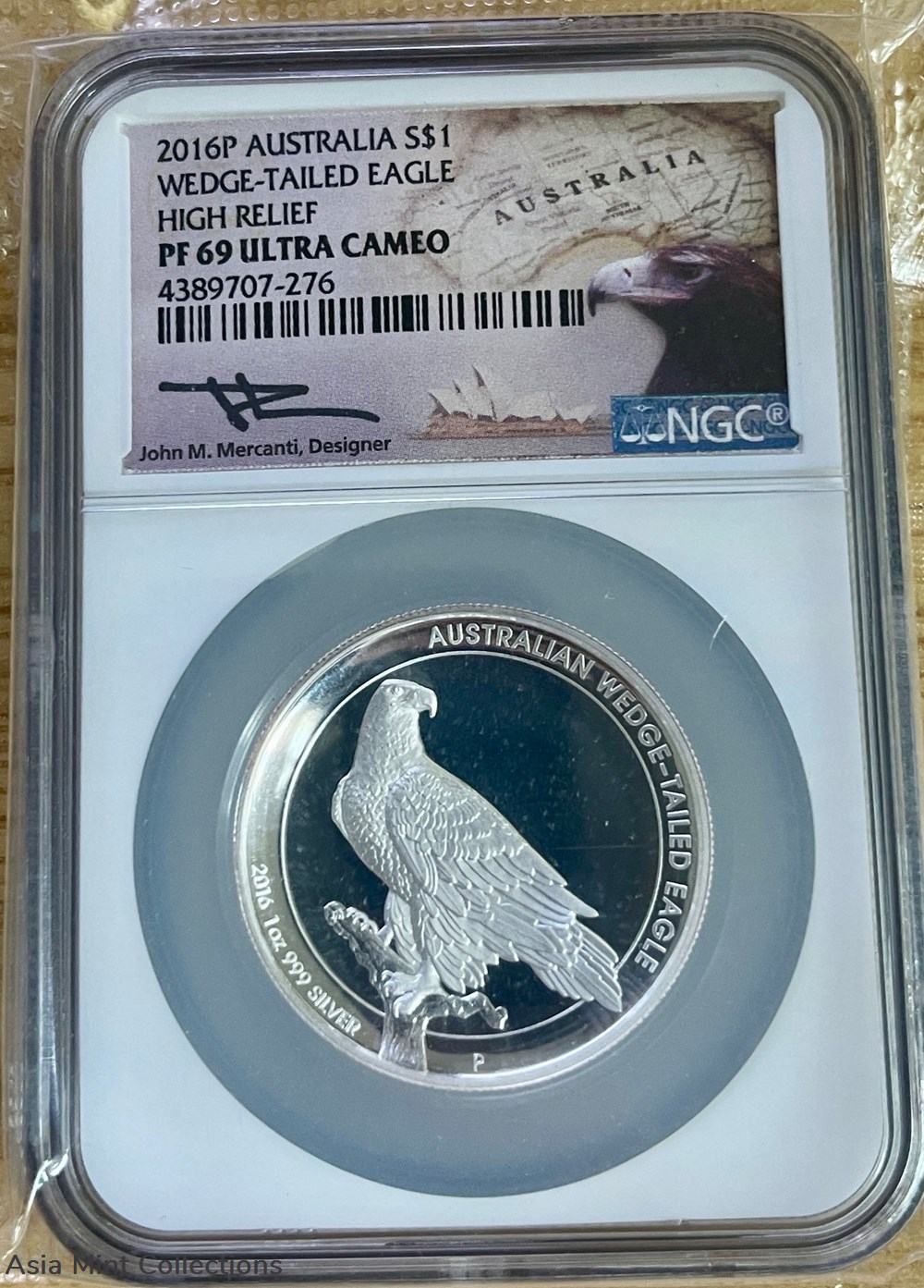 2016 P Australia Silver Wedge-Tailed Eagle NGC PF69 Ultra Cameo | High Relief coins ingots bullion coin 2016 p australia silver wedge tailed eagle ngc pf69 ultra cameo high relief
