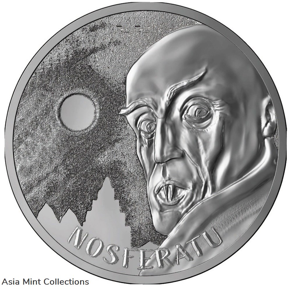 2022 Nosferatu 100th Anniversary Proof 1 oz Silver Round - 1,922 Mintage coins ingots bullion coin 2022 nosferatu 100th anniversary proof 1 oz silver round 1 922 mintage