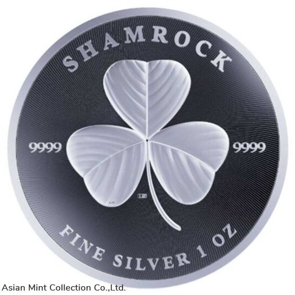 coins ingots bullion 2022 niue shamrock 1oz silver bu coin