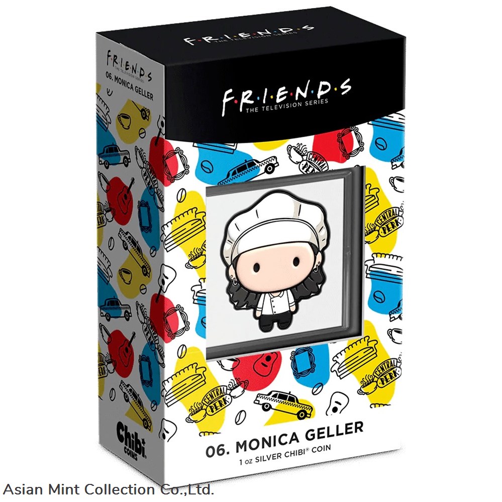 2022 Niue Friends Monica Geller 1oz Silver Chibi Coin 4 coins ingots bullion ingot 2022 niue friends monica geller 1oz silver chibi coin