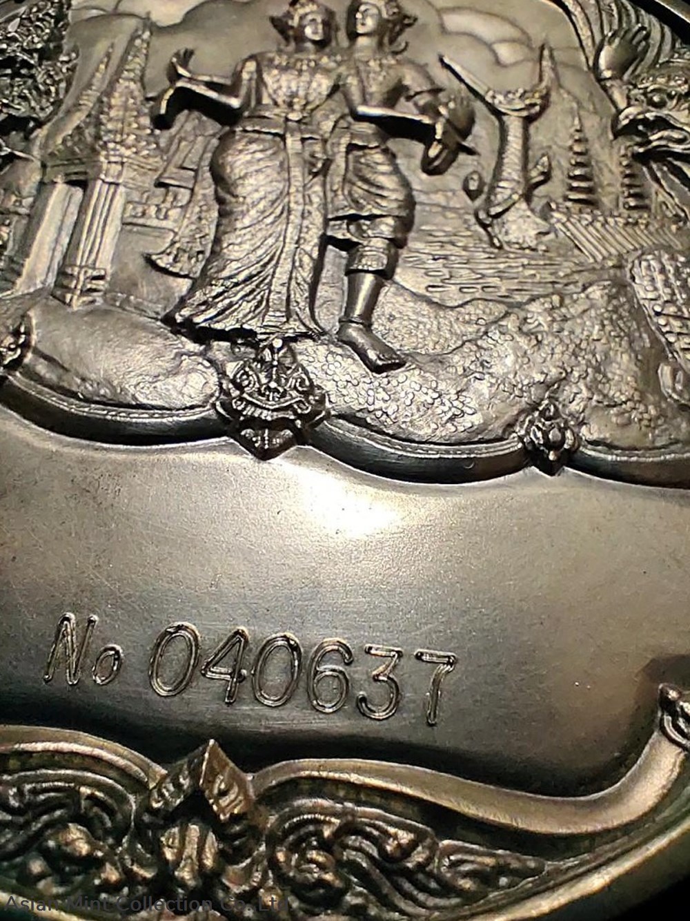 1982 Thai Rattanakosin pewter medallion 4 medals thailand 1982 thai rattanakosin pewter medallion