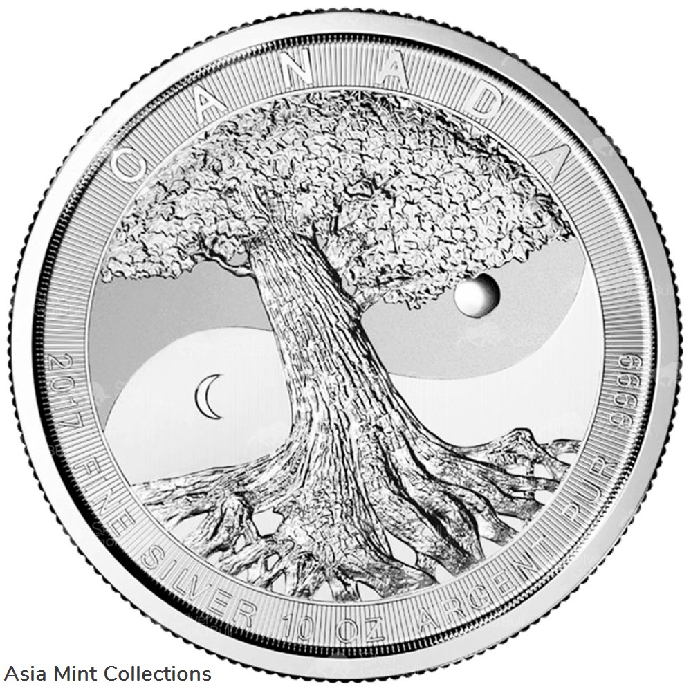coins ingots bullion 2017 canada 50 tree of life 10oz silver coin