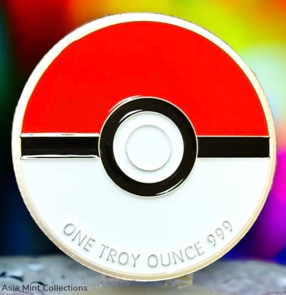 Pokemon Gotta Catch 'Em All BULBASAUR Enameled 1 oz Silver Round Coin charizard 2 coins ingots bullion pokemon gotta catch em all bulbasaur enameled 1 oz silver round coin charizard