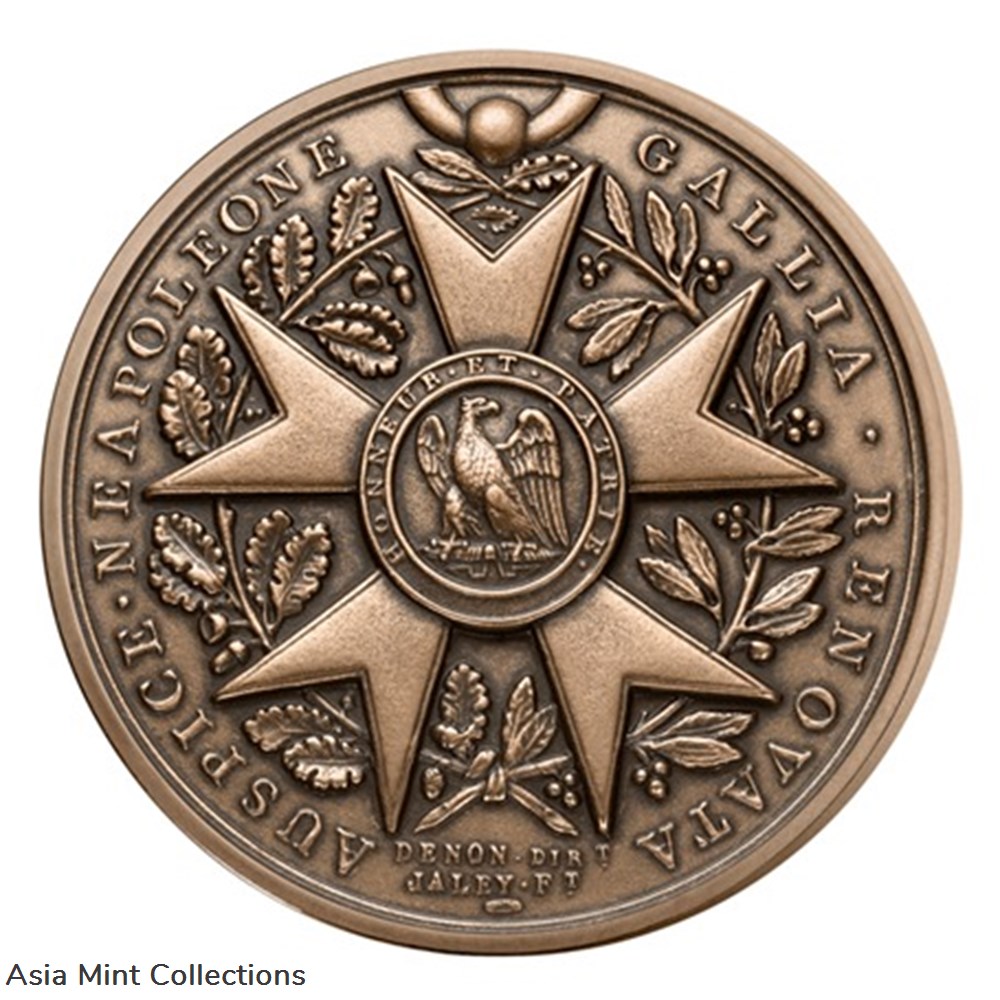 2023 - Monnaie De Paris medal – 17th effigy of Napoleon 1st medals guadeloupe 2023 monnaie de paris medal 17th effigy of napoleon 1st