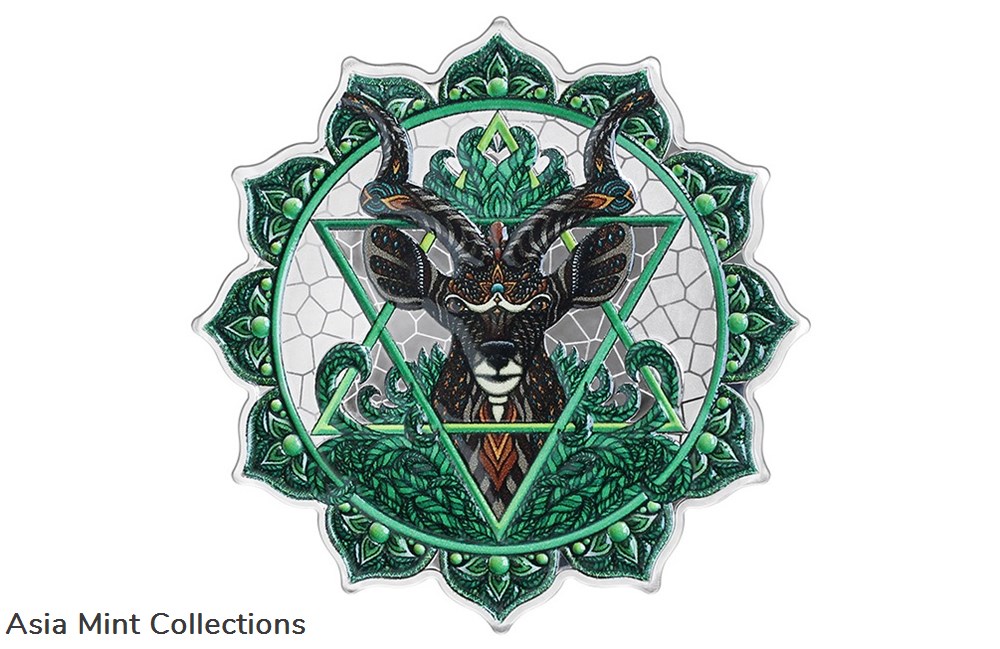 2022 $5 Solomon Islands Antelope of the 4th Chakra Phil Lewis 2 oz Silver Coin coins ingots bullion 2022 5 solomon islands antelope of the 4th chakra phil lewis 2 oz silver coin