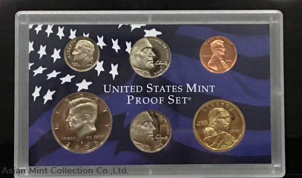 2005 United States Mint Proof Set 3 coins world 2005 united states mint proof set