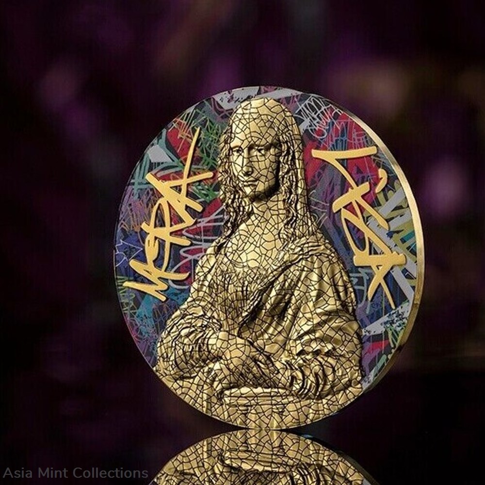 2023 - Pop Art Mona Lisa 2 oz Proof Silver Coin 5$ Niue coins ingots bullion 2023 pop art mona lisa 2 oz proof silver coin 5 niue