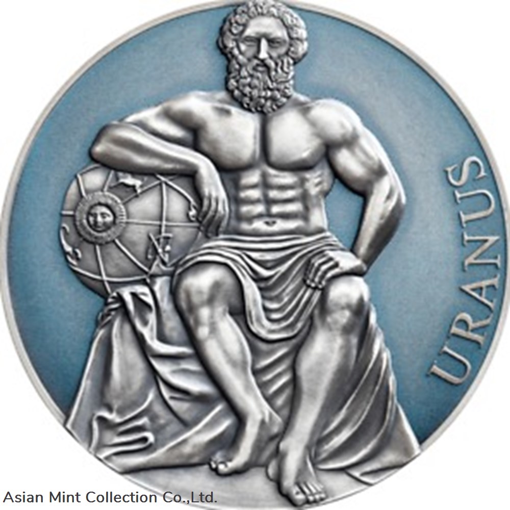2020 - Uranus Planets and Gods 3 oz Antique finish Silver Coin CFA Cameroon coins ingots bullion 2020 uranus planets and gods 3 oz antique finish silver coin cfa cameroon