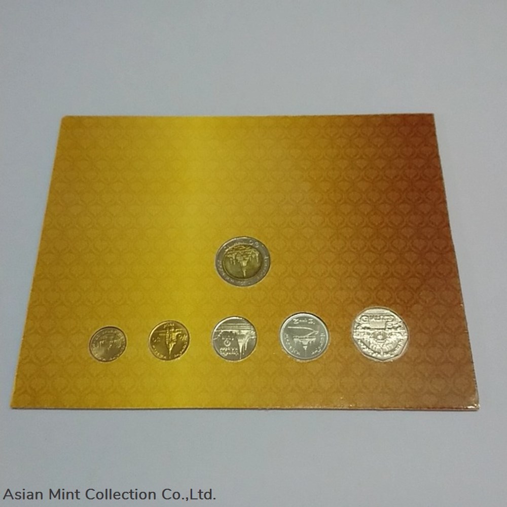 2006 - Circulation Coin Panel complete set Thailand (6 coins packed in panel and box) 4 2006 circulation coin panel complete set thailand 6 coins packed in panel and box