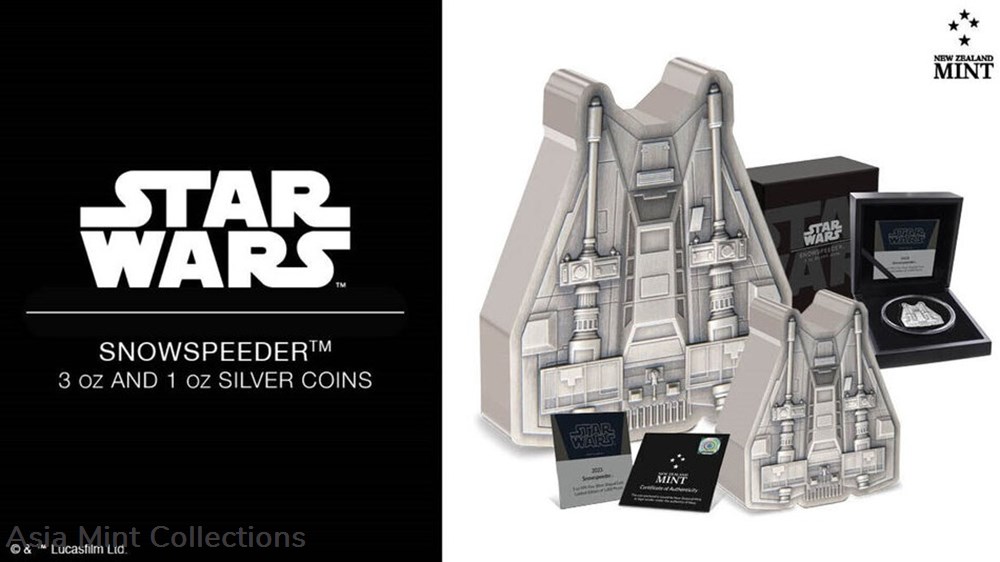 2023 Niue Star Wars Mandalorian Vehicle Snowspeeder 3oz Silver Antiqued Coin 8 coins ingots bullion 2023 niue star wars mandalorian vehicle snowspeeder 3oz silver antiqued coin