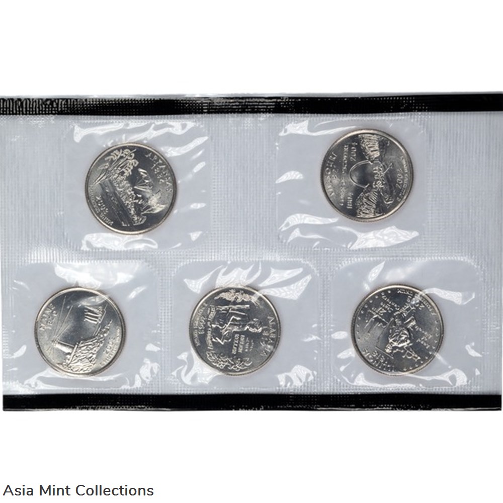 2003 - United States Mint Uncirculated Coin Set Denver Mint 2 coins world 2003 united states mint uncirculated coin set denver mint