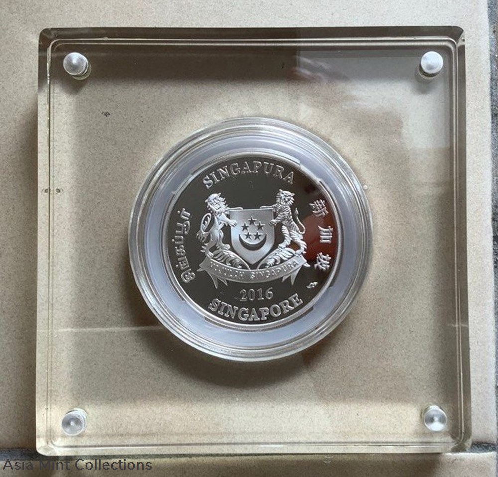 coins ingots bullion 2016 singapore botanic gardens silver proof colour coin