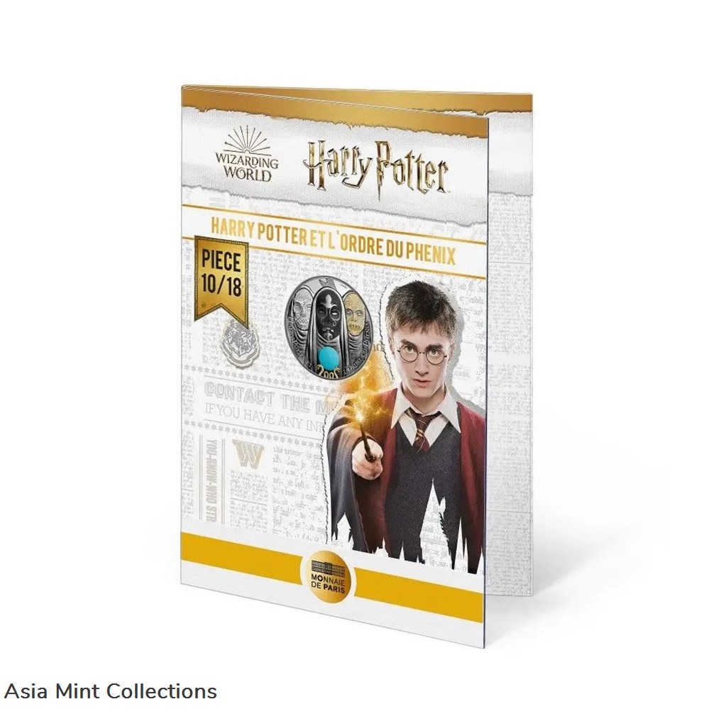 2021 France 10€ Colorised Silver Coin Harry Potter and the Order of the Phoenix - The Prophecy 3 coins 2021 france 10 colorised silver coin harry potter and the order of the phoenix the prophecy