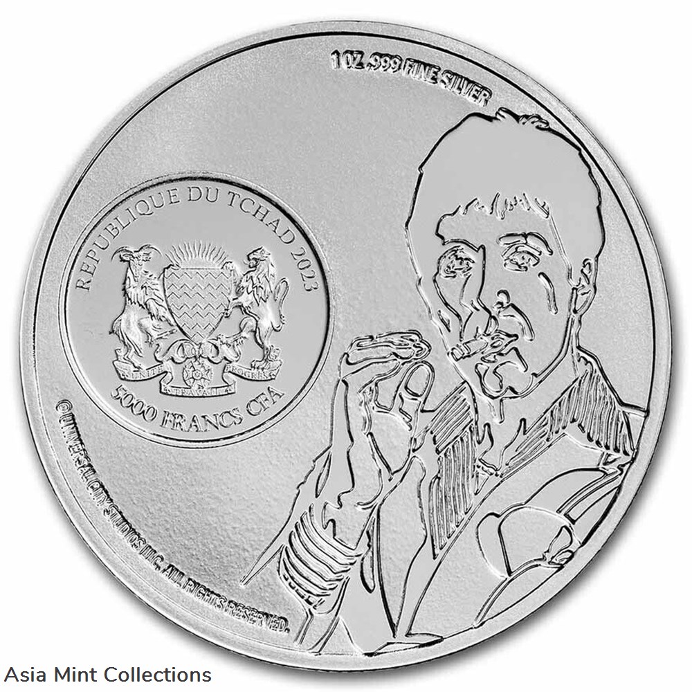 2023 - Scarface 40th Anniversary 2 Coin Set 2 Oz Silver Color Chad with Original Packaging 4 coins world united states 2023 scarface 40th anniversary 2 coin set 2 oz silver color chad with original packaging