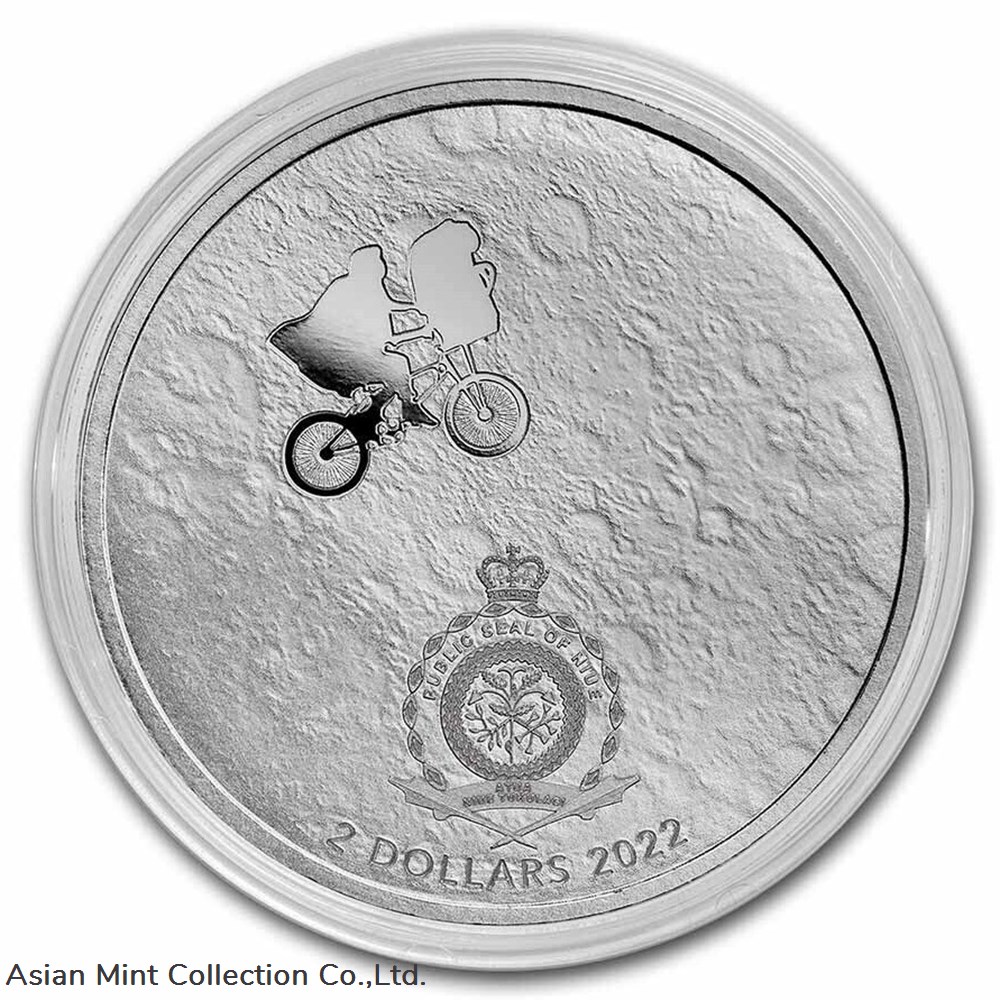 2022 - E.T. Extra-Terrestrial 40th annv 1 oz .999 Silver Coin $2 alien life in TEP 2 coins ingots bullion 2022 e t extra terrestrial 40th annv 1 oz 999 silver coin 2 alien life in tep
