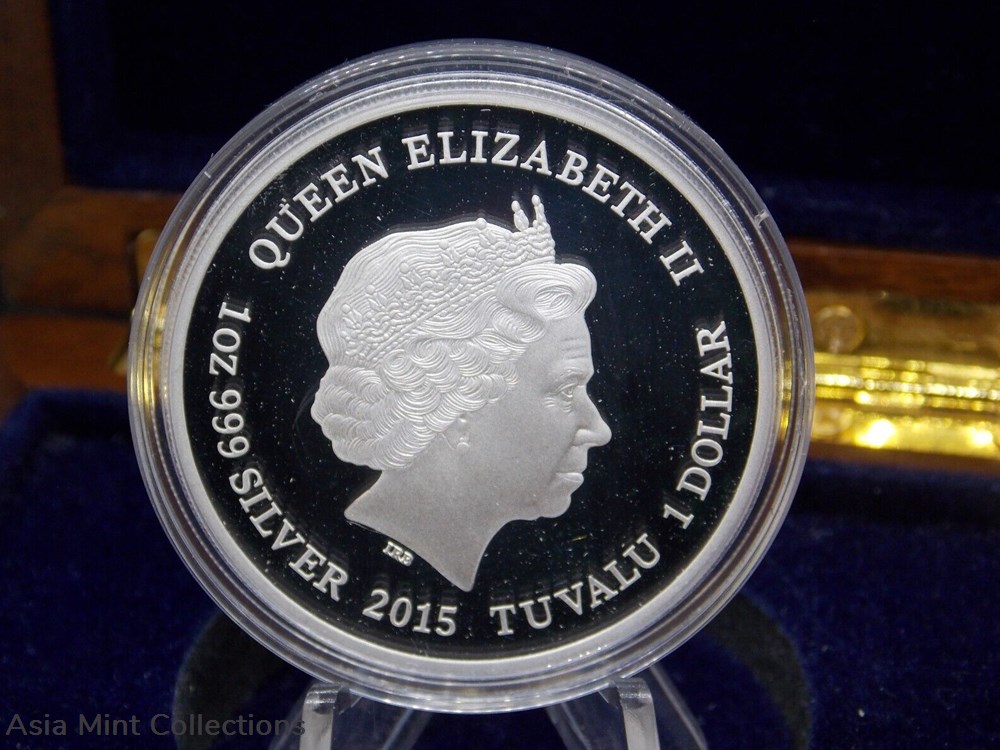 2015 Tuvalu $1 Famaous Shin That Never Sailed Silver Proof Coin - 1oz 4 coins ingots bullion 2015 tuvalu 1 famaous shin that never sailed silver proof coin 1oz