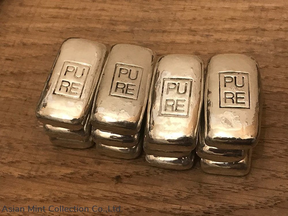 1 oz Hand Poured Silver Bar (999 Fine Silver Bullion) coins ingots 1 oz hand poured silver bar 999 fine silver bullion