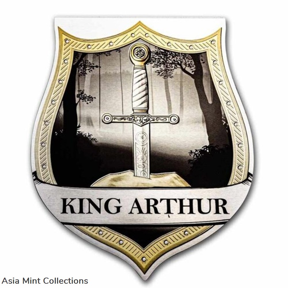 2022 Samoa King Arthur 4x1oz Silver Black Proof Coin Set 7 coins ingots bullion 2022 samoa king arthur 4x1oz silver black proof coin set