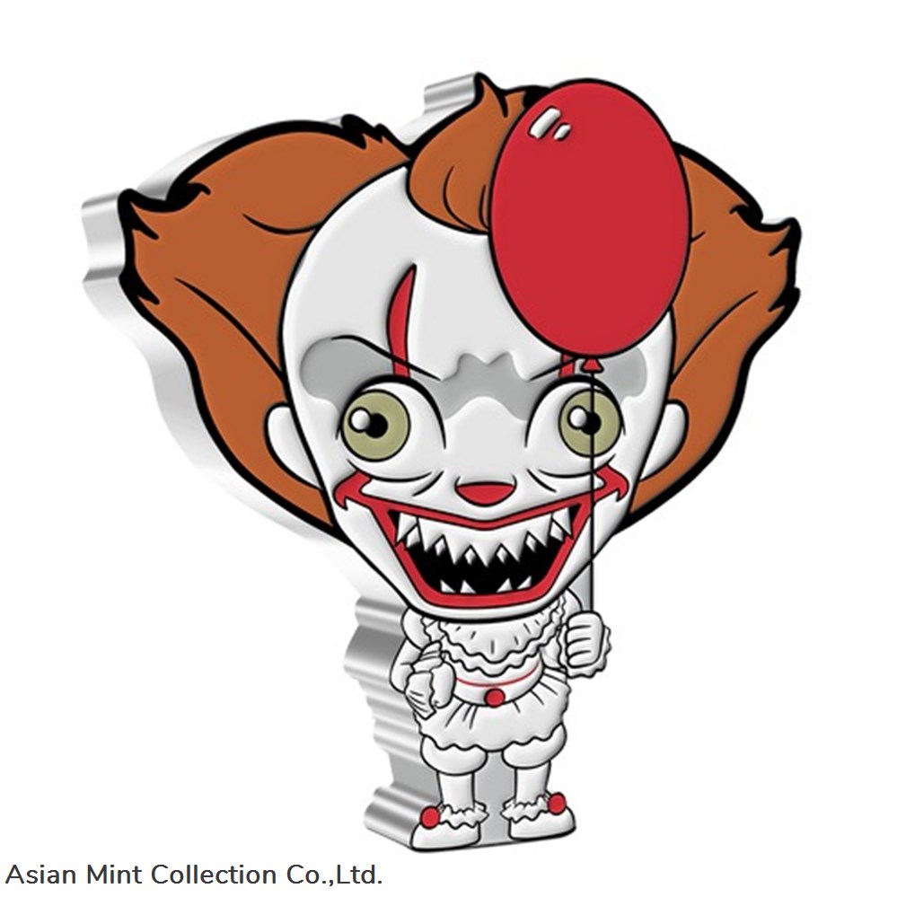 2022 - 1 Oz Silver Proof- Horror Series – IT 1oz Silver Chibi coins ingots bullion ingot 2022 1 oz silver proof horror series it 1oz silver chibi