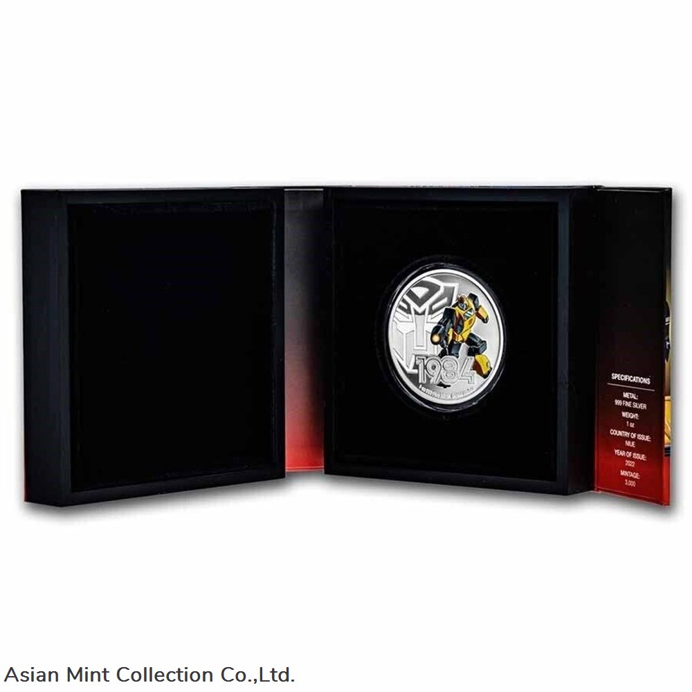 2022 - 1 Oz Silver Proof Coin - Transformers – Bumblebee 4 coins ingots bullion 2022 1 oz silver proof coin transformers bumblebee