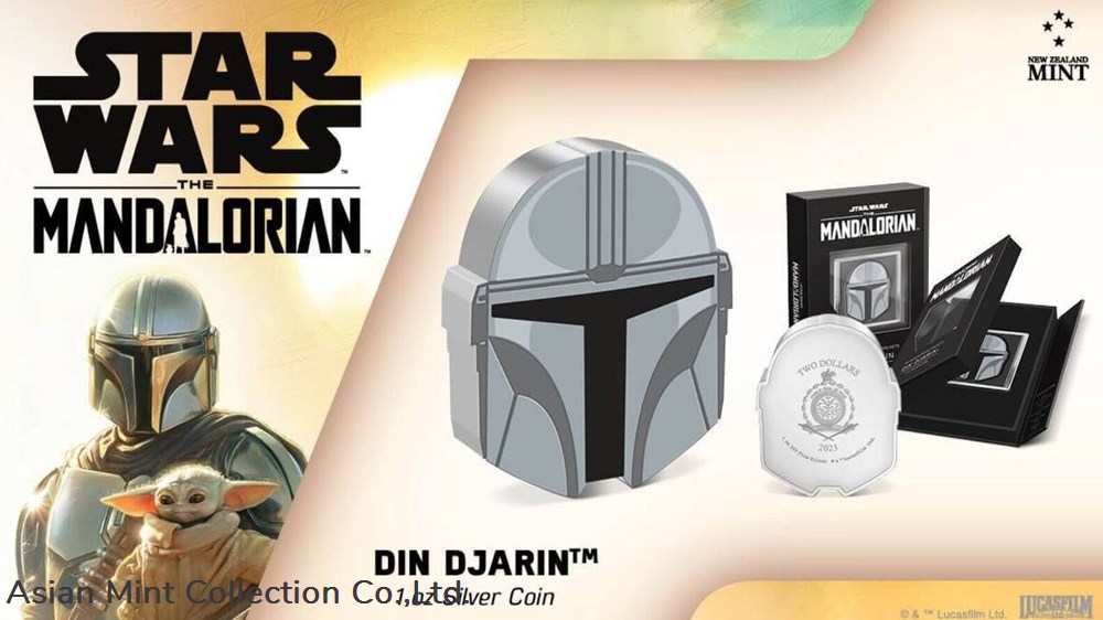 2023 Niue Star Wars Mandalorian Helmets Din Djarin 1oz Silver Proof Coin 5 coins ingots bullion ingot 2023 niue star wars mandalorian helmets din djarin 1oz silver proof coin