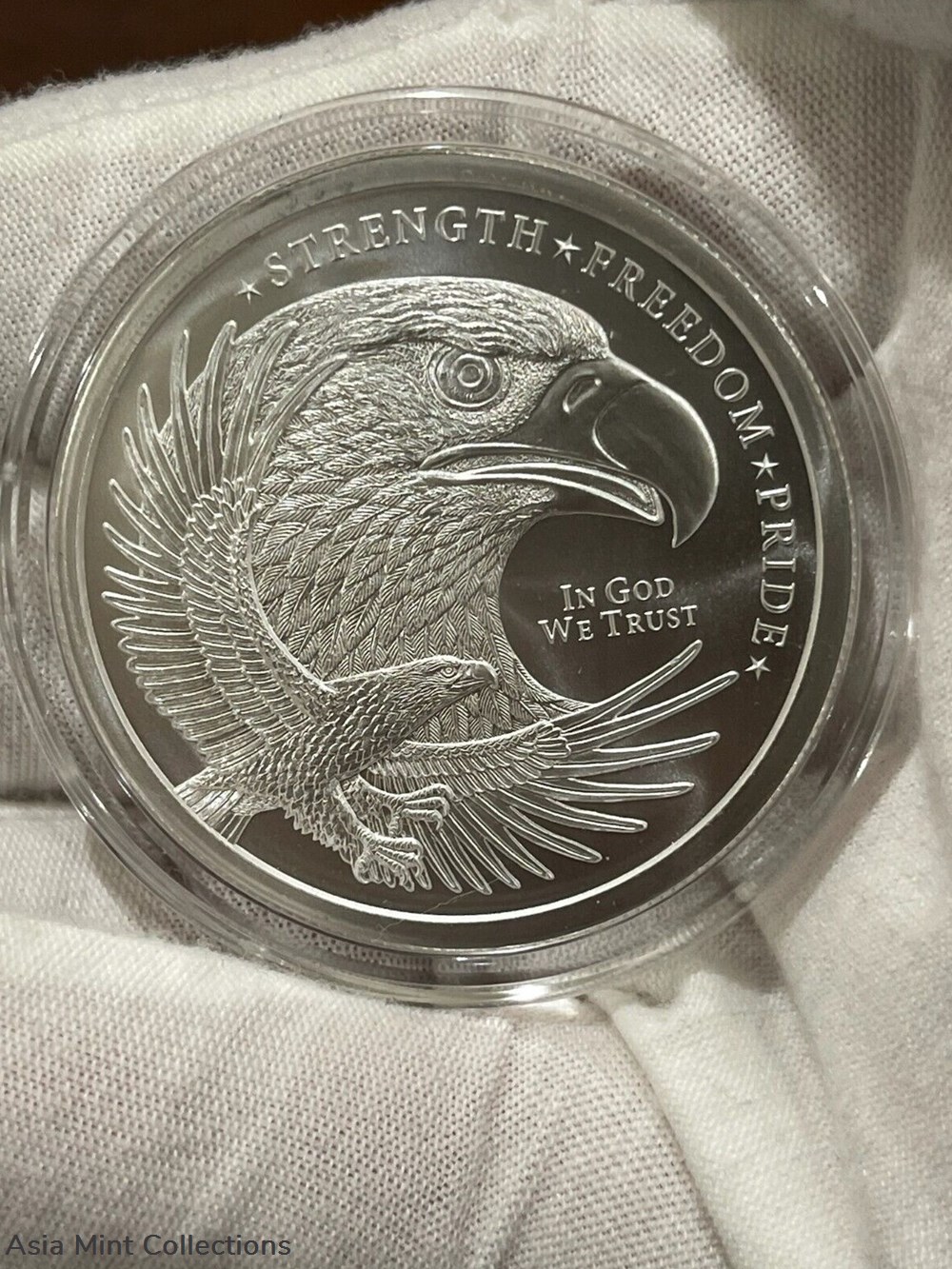 2023 - 2oz Double Eagle Flag IN GOD WE TRUST .999 Silver BU 2 coins ingots bullion coin 2023 2oz double eagle flag in god we trust 999 silver bu