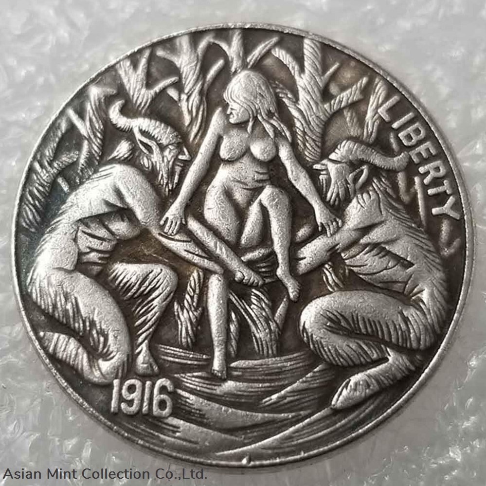 coins world united states 1916 5 cents small hobo nickel nymph satyr denver mint
