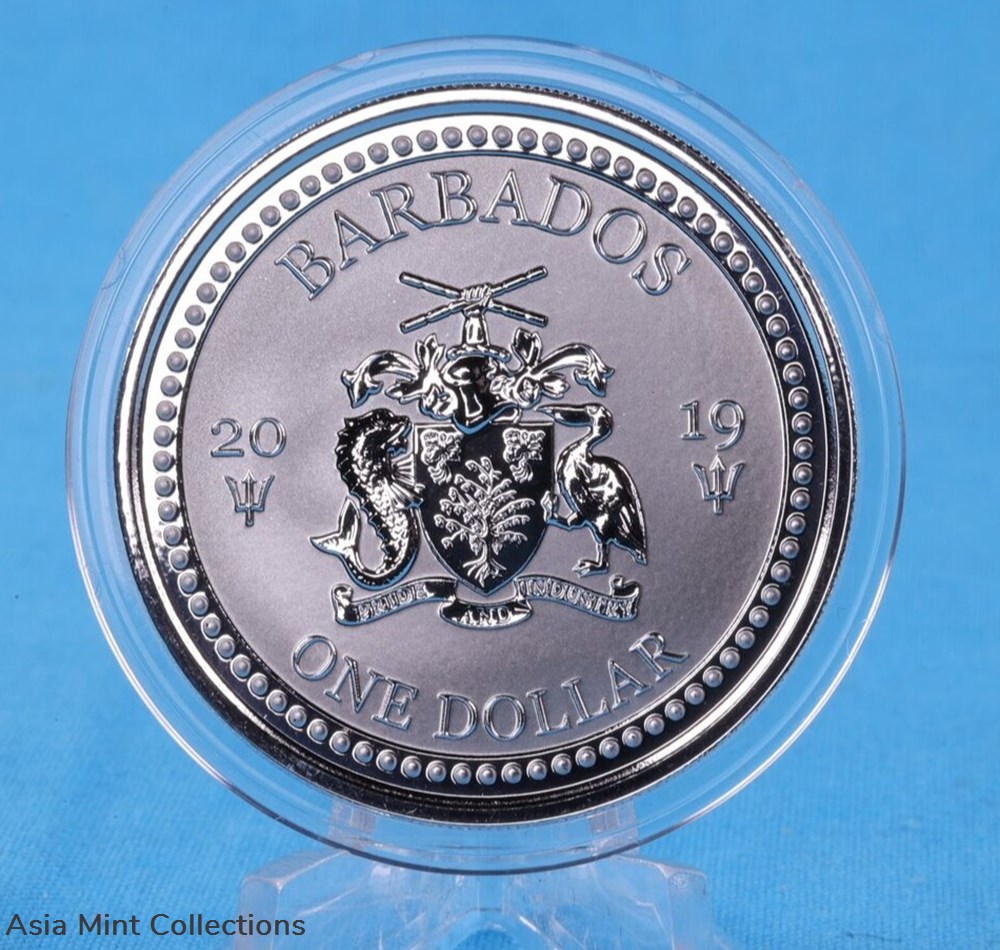 2019 - Barbados 1 oz Silver 999 Lionfish Firefish 1 oz 999 Silver Coins 5 ingots bullion 2019 barbados 1 oz silver 999 lionfish firefish 1 oz 999 silver coins
