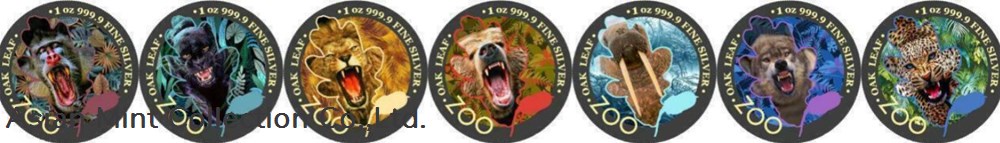 2019 5 Mark The Oak Leaf - Zoo Series - Black Panther 1 Oz Silver Coin 5 coins ingots bullion 2019 5 mark the oak leaf zoo series black panther 1 oz silver coin