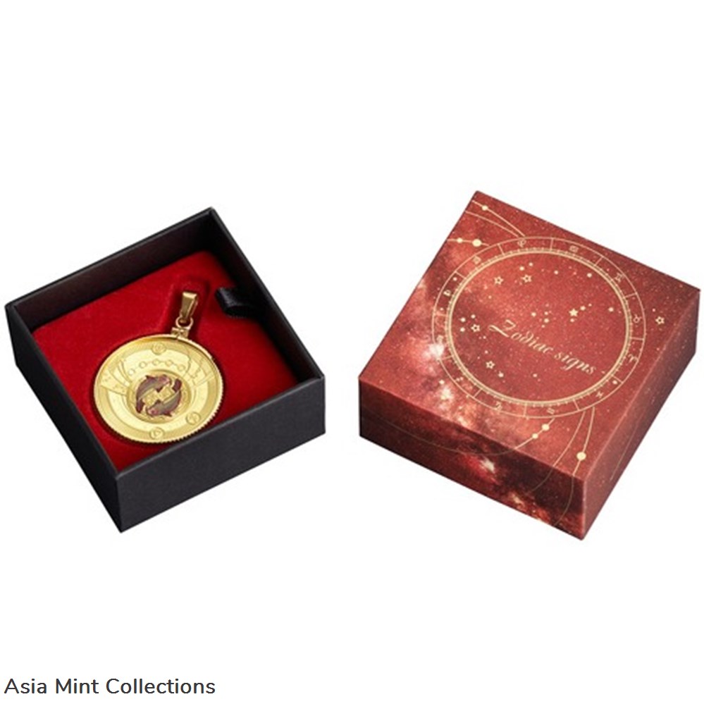 2018 - Pisces Zodiac Sign Proof Silver Coin 500 Francs Cameroon 3 coins ingots bullion 2018 pisces zodiac sign proof silver coin 500 francs cameroon