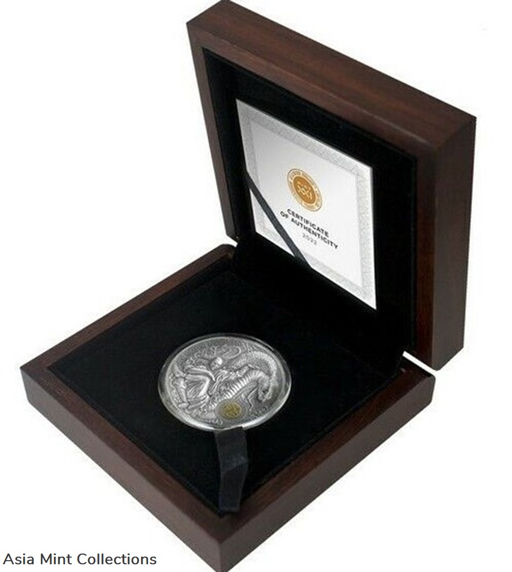 2022 - Shaolin Kung Fu Snake Martial Arts Styles 2 oz Silver Coin Niue 4 coins ingots bullion 2022 shaolin kung fu snake martial arts styles 2 oz silver coin niue