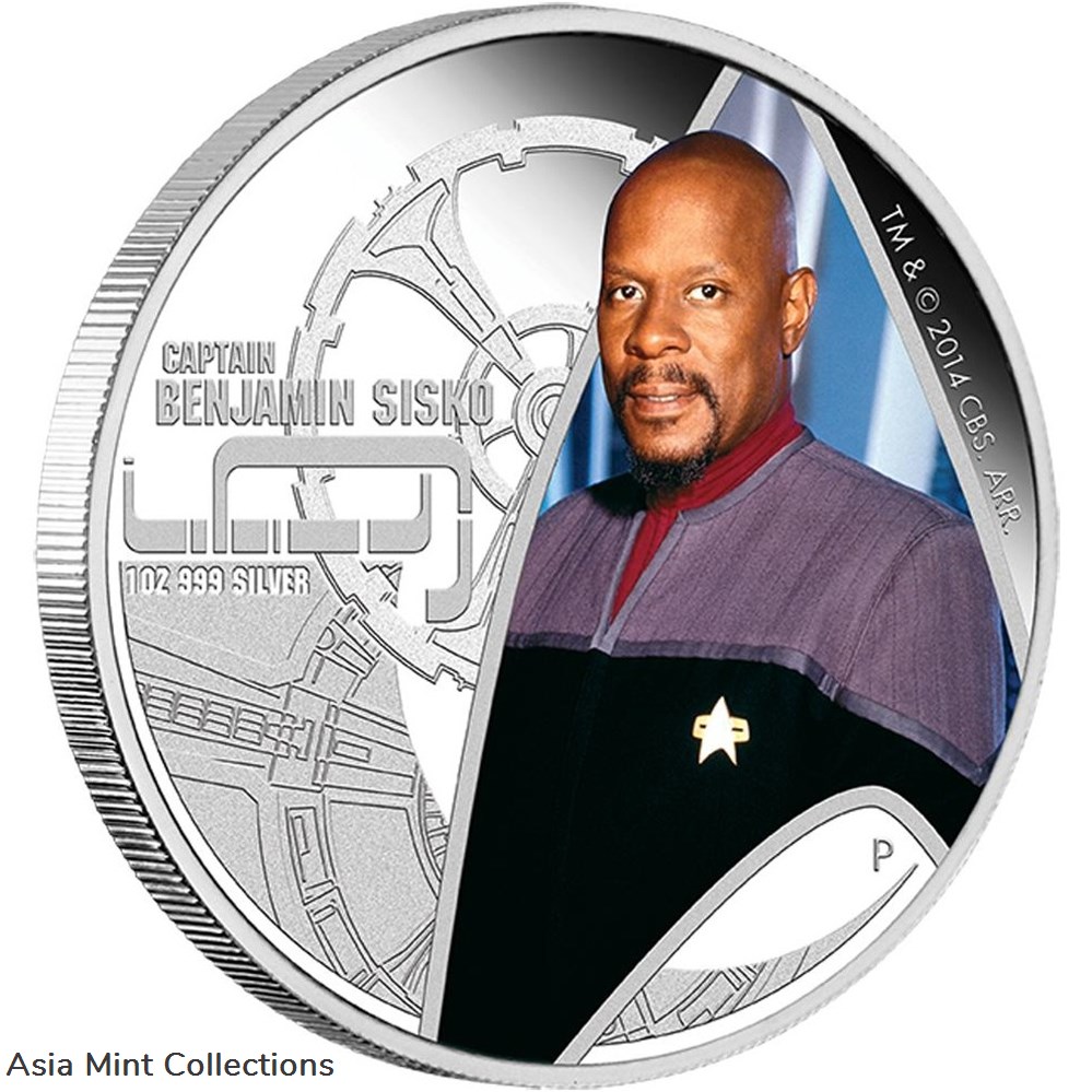 2015 $1 Star Trek Deep Space Nine Captain Benjamin Sisko 1oz Silver Proof Coin coins ingots bullion 2015 1 star trek deep space nine captain benjamin sisko 1oz silver proof coin