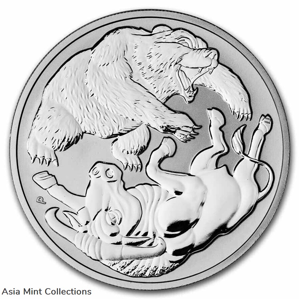 coins ingots bullion coin 2020 australia 1 dollar bull bear 1 oz 9999 silver st bu