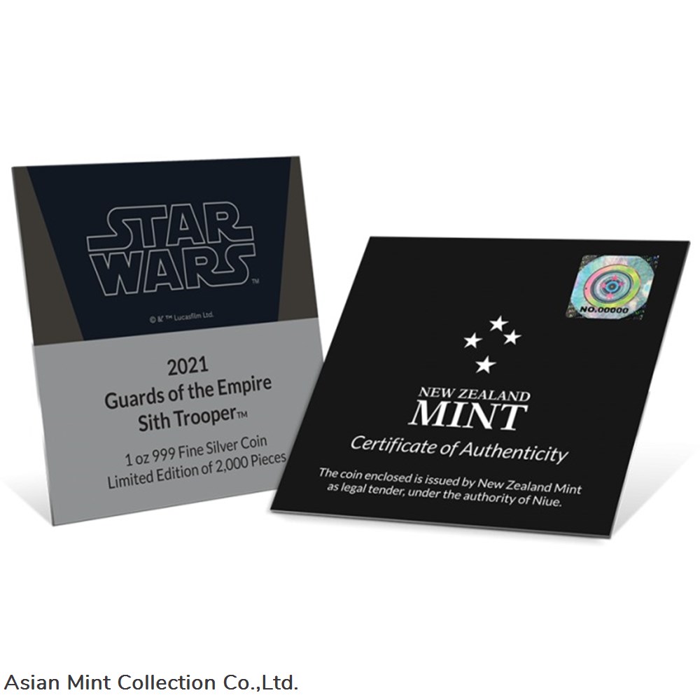 coins ingots bullion 2021 star wars guard of the empire sith trooper silver coin 1oz 999
