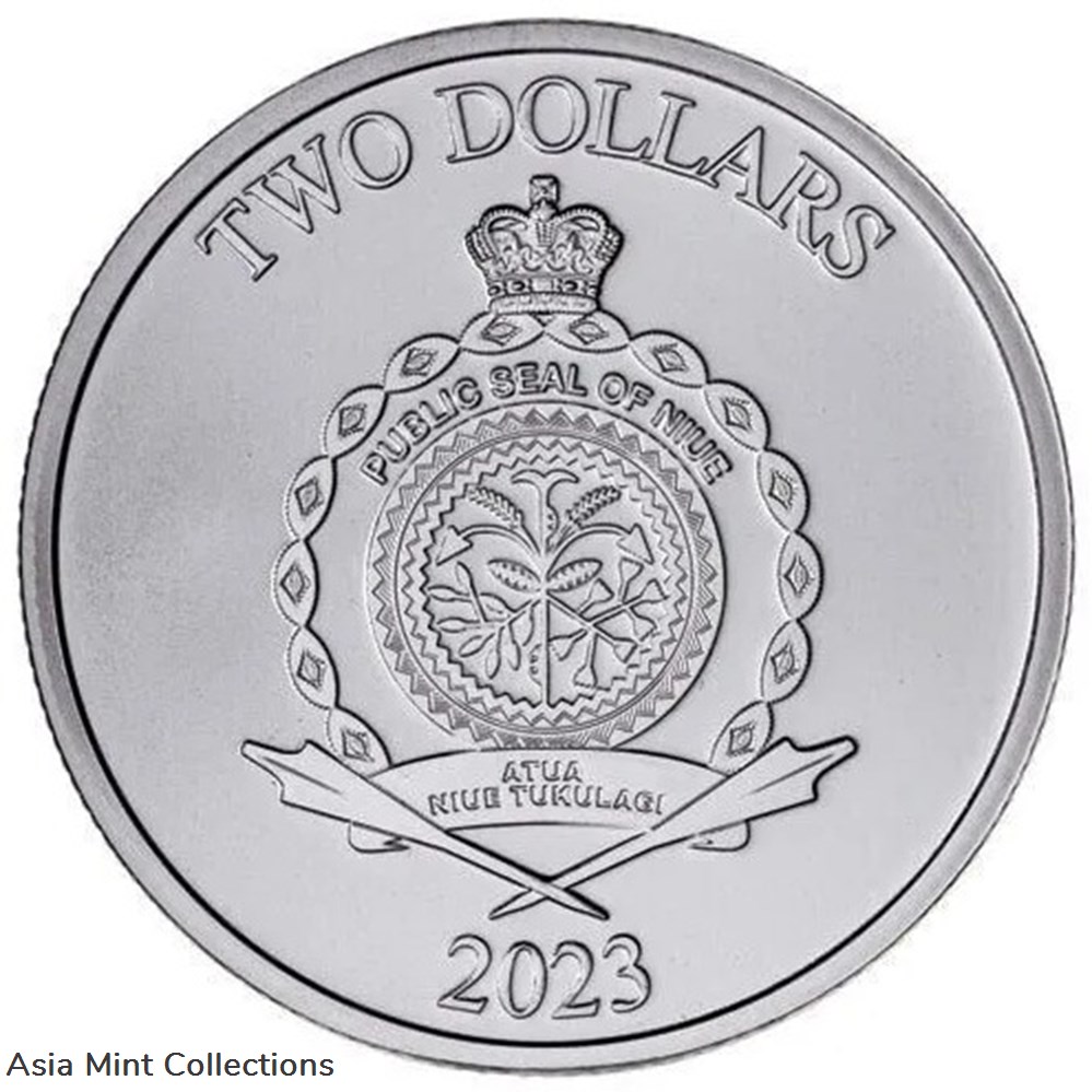 coins ingots bullion coin 2023 sword of truth 1oz silver 9999 niue 2 st bu truth series