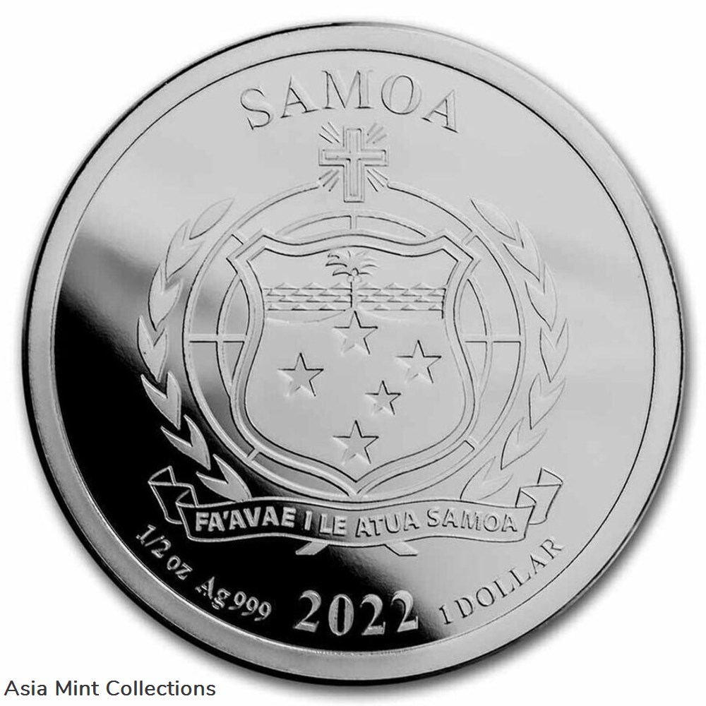 2022 Samoa Venomous & Poisonous King Cobra 1/2 oz Silver Colorized Coin 3 coins ingots bullion 2022 samoa venomous poisonous king cobra 1 2 oz silver colorized coin