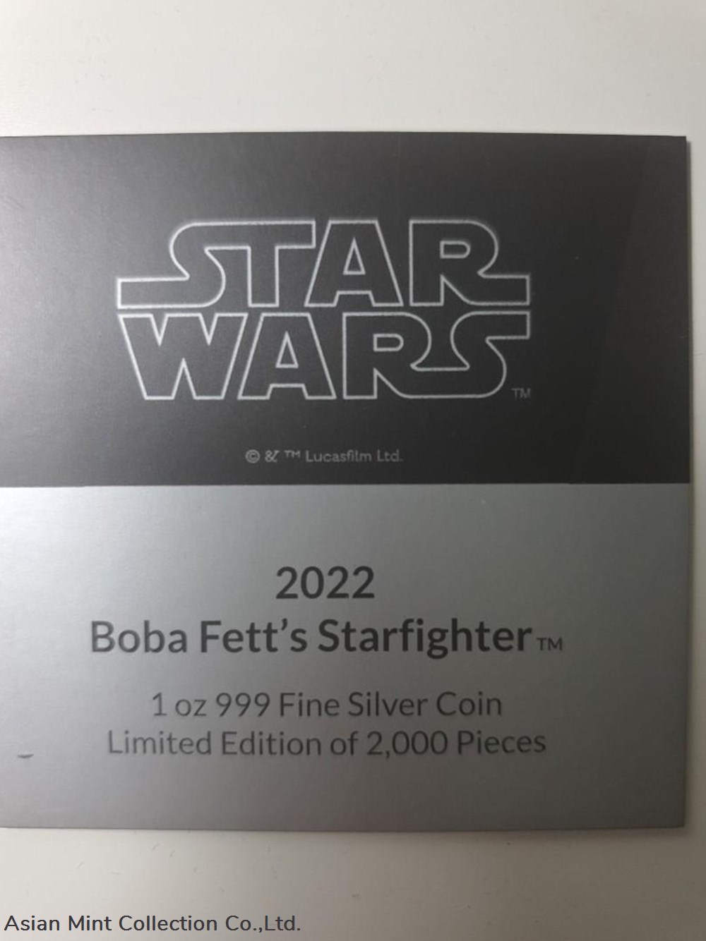 2022 Star Wars™: Boba Fett's Starfighter 1oz Silver $2 Niue Coin 4 coins ingots bullion 2022 star wars boba fett s starfighter 1oz silver 2 niue coin