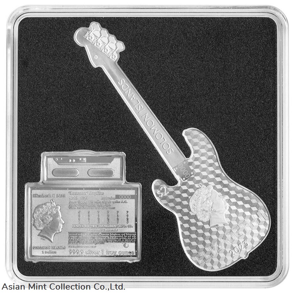2023 Solomon Islands Bass & Bassman Fender Dynamic Duo 2 x 1 oz Silver Coin Set 3 coins ingots bullion 2023 solomon islands bass bassman fender dynamic duo 2 x 1 oz silver coin set
