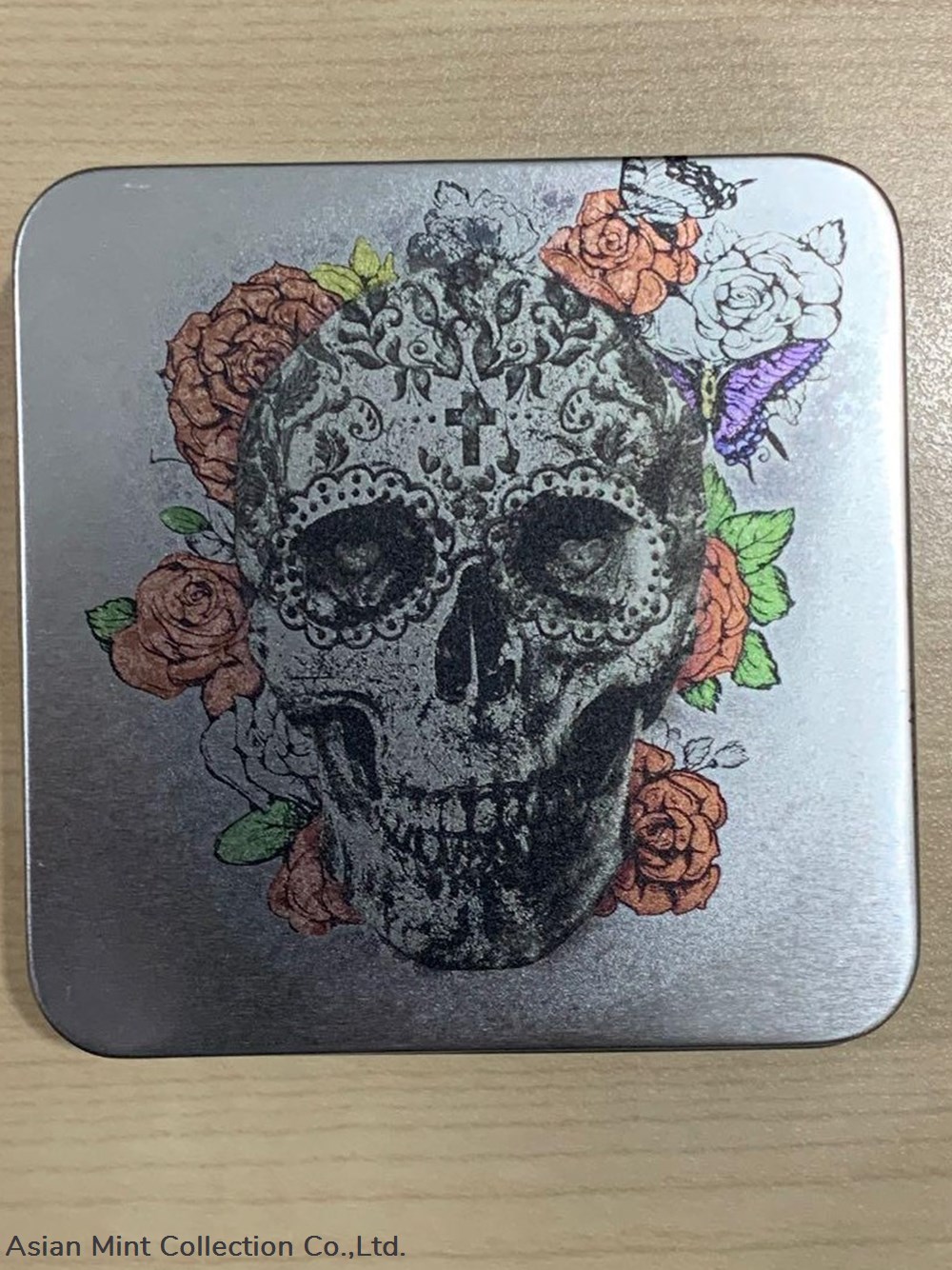 coins ingots bullion 2018 1 oz palau la catrina skull high relief antiqued silver coin