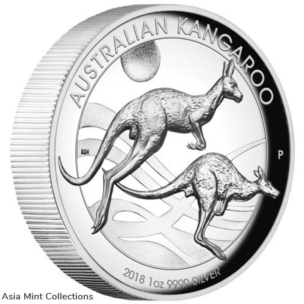 2018 1oz Kangaroo Silver High-Relief Proof Coin coins ingots bullion 2018 1oz kangaroo silver high relief proof coin