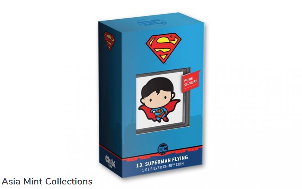 2021 NIUE Superman Flying 1oz Silver Proof Chibi Coin DC Comics Series Mint Cond 4 coins ingots bullion 2021 niue superman flying 1oz silver proof chibi coin dc comics series mint cond