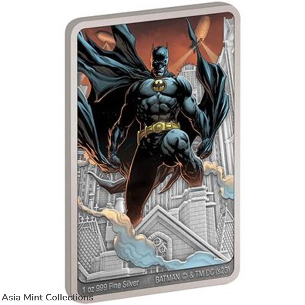 coins ingots bullion 2023 batman day dc comics 1 oz antique colored silver coin limited edition