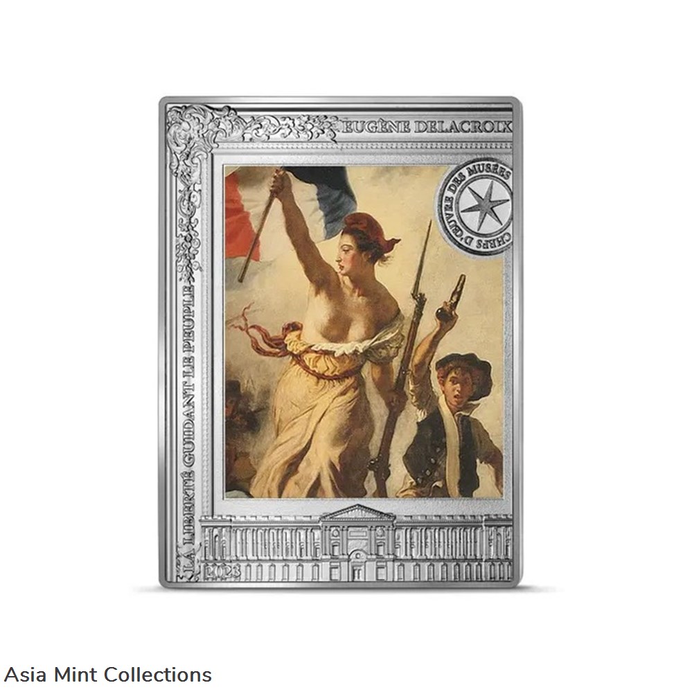 2023 France 10€ Liberty Leading The People Eugène Delacroix Silver Proof Coin coins ingots bullion 2023 france 10 liberty leading the people eugene delacroix silver proof coin