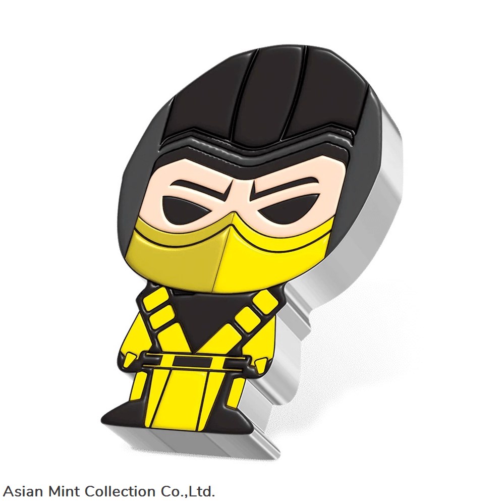 2022 Niue Mortal Kombat Scorpion 1oz Silver Chibi Coin 2 coins ingots bullion ingot 2022 niue mortal kombat scorpion 1oz silver chibi coin