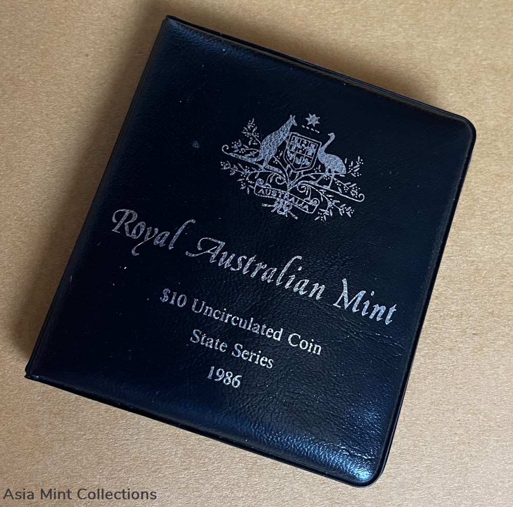 1986 - $10 STATE SERIES SOUTH AUSTRALIA 92.5% SILVER COIN 4 coins ingots bullion 1986 10 state series south australia 92 5 silver coin