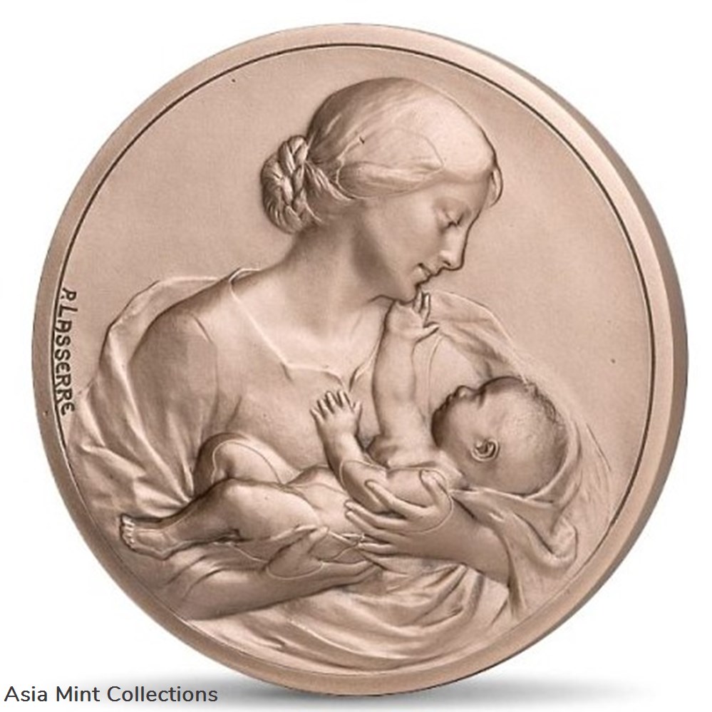 medals 2023 medal maternity pink bronze 59 mm